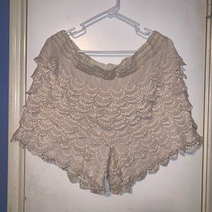 Boutique Brand Plus Size Crochet Shorts